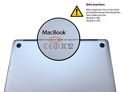 Silmo Ultra Slim H  lle Schale f  r Macbook Air 13 Zoll  ab Mitte 2011  Modell A1369 A1466   transparent
