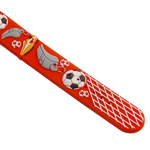 Ravel-Fuball-Time-Teacher-wei-Zifferblatt-Kids--Jungen-Rot-Armbanduhr-R151332R