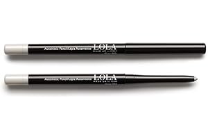 LOLA MAKE UP BY PERSE Lola Make-Up Professional Automatic Eye Pencil, Oil Free, Smudge & Waterproof, Soft Texture, Slim & Precious With Built In Sharpner, Vegan No.3 Grey