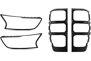 ‎TUNEZ tunez® FRM07MK2 Ranger PX Wildtrak T6 MK2 Abdeckung Schwarz Vorne Hinten Schwanz Lampe matt