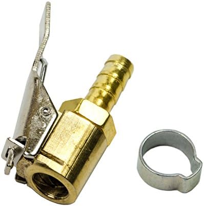 Michelin Inflating Nozzle Type "Scalloped – dembout Replacement Valve – Automatic Clamp Screw Clamp – For All Types Of Chunk – air pump included – 6 mm or 8 mm