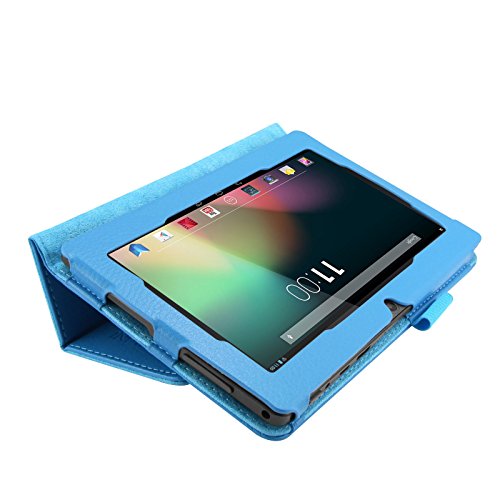 Infiland Folio Hülle Case Schutzhülle Tasche für 7 “7 Zoll Google Android Tablet-PC inklusive ALLDAYMALL A88S / A88X 17,8 cm (7 Zoll) Tablet-PC, rotor® 17,8 cm (7 Zoll) Android Tablet PC, JEJA 7 Zoll Android Google Tablet PC, Dragon Touch Y88X 7 Zoll Tablet PC, Trimeo 7 Zoll Tablet PC, Arespark Ultrathin 7 Zoll Tablet PC, PHROG7 Tablet PC (7 Zoll), Rixow Ultrathin 7 inch Tablet PC( Überprüfen Sie bitte die Details der kompatibelen Tablet-Modell-Liste in Produktbeschreibung)(Hellblau) - 6