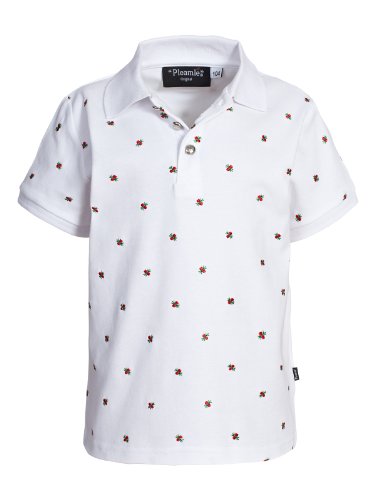 Pleamle Children's Polo Shirt White, - weißŸ, 80 (EU)