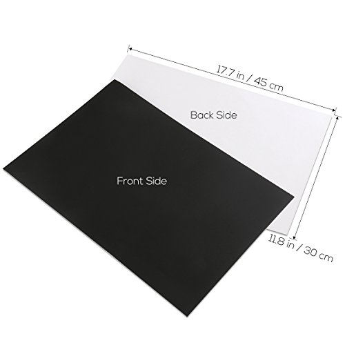 NUOLUX Tafel Aufkleber Wandtattoo 6 farbige Kreide und Radiergummi Tuch enthalten – Tafel Kontakt Papier Vinyl Chalk Board Paint Alternative (12′ x 17,7″) Innenministerium Dekor - 5