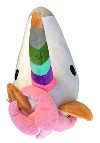 Hauficorn Einhorn Kissen Emoji, Emoticon unicorn, das kuschlige Geschenk - 5