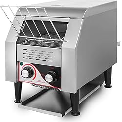 Olibelle Toaster Convoyeur Electrique 300PCS / H Toaster avec Extra Large Slots-stainless Acier Machine à Griller pour Pain (2.2KW/300PCS / H) (2.2KW / 300PCS/H)