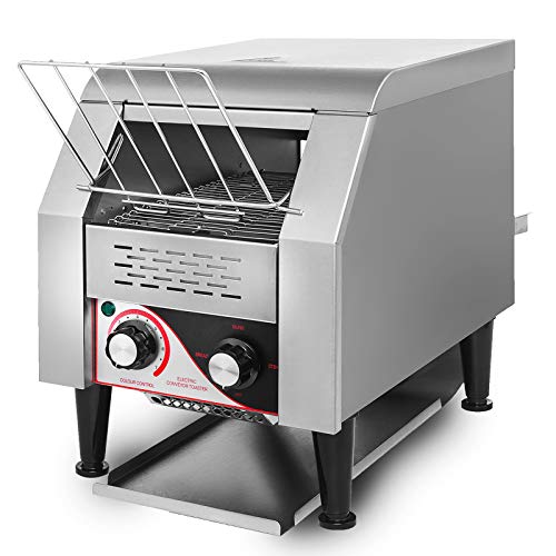 Olibelle Toaster Convoyeur Electrique 300PCS / H Toaster avec Extra Large Slots-stainless Acier Machine à Griller pour Pain (2.2KW/300PCS / H) (2.2KW / 300PCS/H)