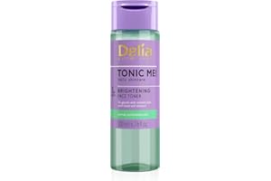 Delia Cosmetics - Tonic Me - Tonico Illuminante - Pelli Normali e Miste - 5% Acido Glicolico, Vitamina C, Aloe - Esfolia, Nutre, Illumina, Lenisce - Cosmetici Vegani - 200ml