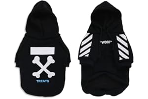 ENGEL WEMANG Cappotto per cani di piccola taglia, felpa con cappuccio alla moda, cappotto invernale per cani, giacca per cani, adatto per Schnauzer, Corgi, Bulldog francese, Teddy, ecc. nero, M