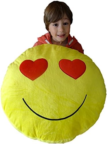 Huge Giant Massive Heart Eyes Emoticon Cushion Pillow 50cm 20" …