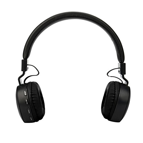 Preisvergleich Produktbild Xshuai Lange Akkulaufzeit Superweiche Wiederaufladbare Wireless Bluetooth Universal Faltbare Over Ear Kopfhörer Headset Mit Mic Für Ios Android Phone (Schwarz / Blau / Lila / Rot / Rosenrot) (Schwarz)