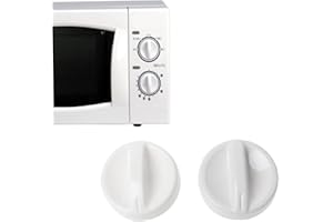 HEMORE Boutons de minuterie de Four à Micro-Ondes, Boutons de Remplacement de la Plage de Plage en Plastique 2PCS, Interrupteur de Commande de temporisation rotative de Bobine pour la cuisinière à Four à mi
