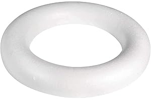 arkCRAFT Festive Polystyrene Half Round Rings/Wreaths (1, 25cm)