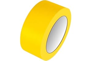 GTSE Nastro di marcatura per pavimento, 50 mm x 33 m, giallo – per piste da ballo e palestre, 1 Rotolo