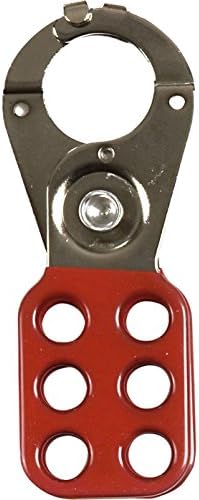 Elite Choice Abus 801 Series 1" Lock Off Hasp Red + Clamps For T84 40mm Padlocks (1) - Min 3yr Warranty