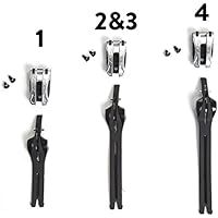 AXO mx9 K0060 Accesorios Botas Para Moto Kit Palancas Power 2 – 3, Negro, Talla Única