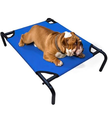 Elevated Dog Cot Bed For Extra Large Dogs - 48.8 Inch, Cooling Mesh, Tool-Free Assembly, Gray - View #6