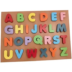 Wembley Wooden ABCD Blocks for Kids 3 Years Alphabets for Kids Learning Educational Toy ( Capital Letter ) - ISI 9873(Part-1) BIS Approved