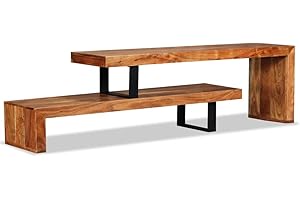 vidaXL Acacia Mueble de Televisón Madera Aparador Mesa Mobiliario TV Auxiliar