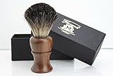 Haryali London BRAND NEW - 100% PURE BADGER HAIR SHAVING BRUSH - Rose Wood Wooden Brush