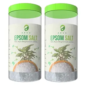 A R S H Epsom Salt for Plants - Pure Magnesium Sulfate | Fertiliser and Growth Booster for Your Plants - 1800g