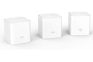 Tenda Nova MW3-3 Mesh WiFi System - Up to 3500 sq.ft. Whole Home Coverage, WiFi Router and Extender Replacement, AC1200 Mesh Router for Wireless Internet, Works with Alexa, Parental Controls, 3-pack