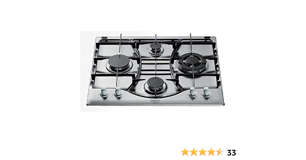 Hotpoint EHP 640 T (X)/HA piano cottura Acciaio inossidabile Incasso Gas :  Amazon.it: Grandi elettrodomestici