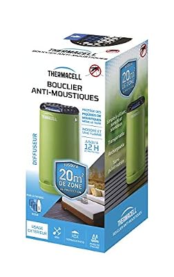 THERMACELL THPATIOVERT Bouclier Anti-Moustiques-Diffuseur Vert + Recharge Incluse pour 12H de Protection