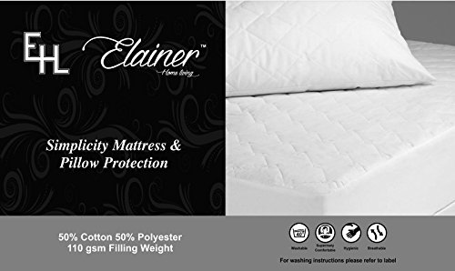 Luxury Quilted Mattress Protector Topper Dust Mite Proof Single