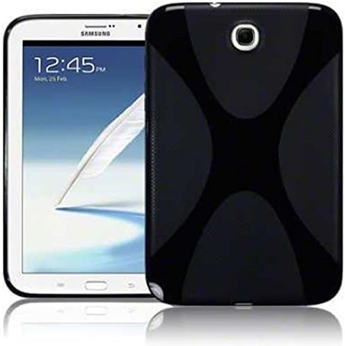 BLACK X SHAPE DESIGN GEL CASE FOR SAMSUNG GALAXY NOTE 8.0 N5100 + 6 SCREEN PROTECTORS