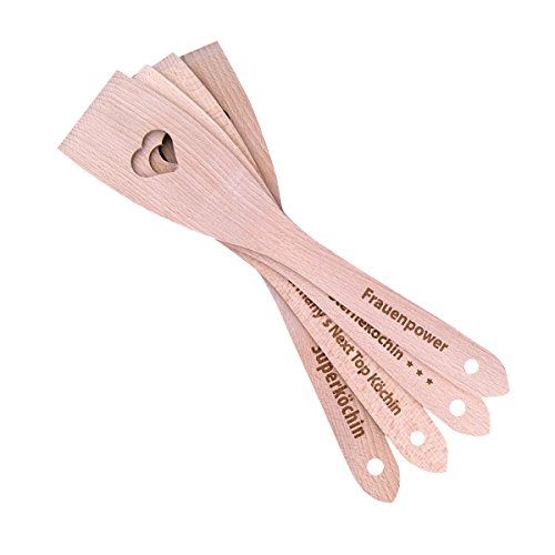 Herz-Pfannenwender mit hochwertiger Gravur"Oma ist die beste Köchin!" /Geburtstag /Geschenk Frau / Kochen / Mutter