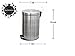 King International 100% Stainless Steel Perforated Pedal Dustbin| Perforated Pedal Bin| 7