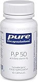 Pure Encapsulations - P5P 50 - Activated Vitamin B6 - Pyridoxal-5'-Phosphate Tiredness & Fatigue Supplement - 60 Capsules
