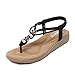Produktbild S&H-NEEDRA Frauen Bohe Strass Mode Wohnung Große Größe Casual Sandalen Strandschuhe