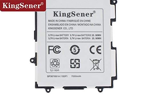 KingSener Akku 7000 mAh Für Samsung Galaxy Note 10.1 Tab 2 P5100 P5110 P7500 P7510 N8000 N8010 SP3676B1A(1S2P) - 4