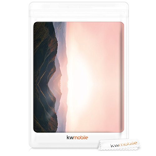 kwmobile Crystal Hülle für Apple MacBook Air 13″ (ab Mitte 2011) Hard Case – dünne durchsichtige transparente Schutzhülle Cover Tasche Berg Morgenröte Design Altrosa Schwarz Transparent - 7