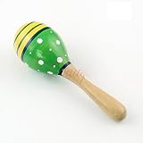 Musuntas 2 Tlg. Kinder Musikinstrument Holzrassel Hand Rassel Maracas Kinderspielzeug - 3
