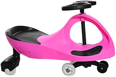 Seababyhouse Kids Swing Wiggle Car Ride On Cars Swivel Slider Scooter Childrens Toddlers Toy (pink)