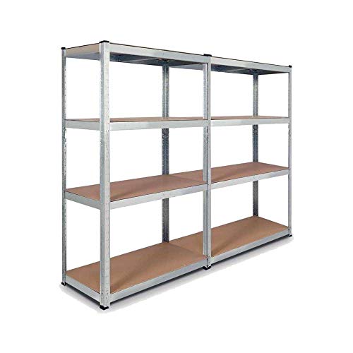 Double étagère charges lourdes en métal