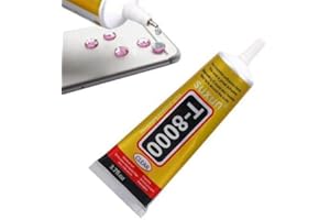 YUUFCY T8000 Handy Display Kleber, 110ML Mehrzweckkleber, Kristallklarer Kleber, Wasserfest und Lackierbar, Starker Flexibler Bastelkleber für Holz, Glas, Stoff, Keramik, Metall und mehr