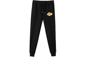 KEPL Pantaloni Uomo Basket Abbigliamento Sportivo Lakers Nero Felpe Uomo Casual Allenamento Outdoor Pantaloni