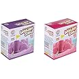 RATNA'S Wonder Sand with Tray for Play - Smooth Sand for Kids (Purple & Pink 500 Grams Each)