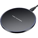 Limxems 10W Fast Wireless Charger Fast Qi Induction Charger Charging Station for iPhone X /8/8 Plus, Samsung Galaxy S9 /S8 /S8 Plus /S7 /S6 Edge/Note 8 /Note 5 and All Qi-Enabled Devices