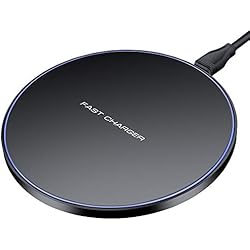 Limxems - Cargador rápido inalámbrico de 10 W para iPhone X /8/8 Plus, Samsung Galaxy S9 /S8 /S8 Plus /S7 /S6 Edge/Note 8 /Note 5 y Todos los Dispositivos compatibles con Qi