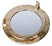 Produktbild Nostalgischer Spiegel Bullauge Messing Maritim 20cm