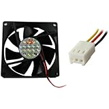 50mm Cooling Fan with 3 Pin Power Connection Black