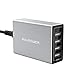Produktbild RAVPower USB Ladegerät 4-Port 40W Ladeadapter, 5V/8A USB Charger Multi-Port für iPhone X XS XR XS Max 8 7 6 Plus, iPad Pro Air Mini, Galaxy S9 S8 Plus, LG, Huawei, HTC, MP3 usw