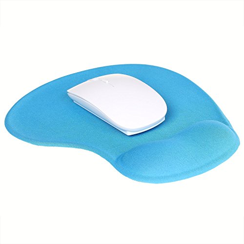 Lifeyz Anti-Rutsch Komfort-Mousepad Gel Mauspad mit Gel-Handgelenkauflage (blau) - 2