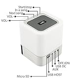 Nachttischlampe, S7 SEVEN Bluetooth-Lautsprecher Berührungssensor Atmosphere Beleuchtung Dimmbar RGB Farbwechsel Nachtlicht mit Musik-Player, Wecker Intelligente Voice-Erinnerung - 4