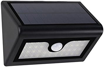 JIN Solar Wall Light 38led Garden Decorative Light Human Body Sensor Waterproof Home Garden Wall Light , 38led Black